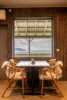 Chairs and table in the restaurant