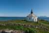 Dverberg church by Andfjorden on the east side of Andøya