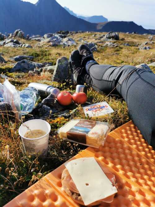 Matpakke med på fjelltur - Dronningruta