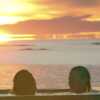 Guests enjoying hot pools at Stave Camping