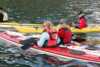Kayak course with people