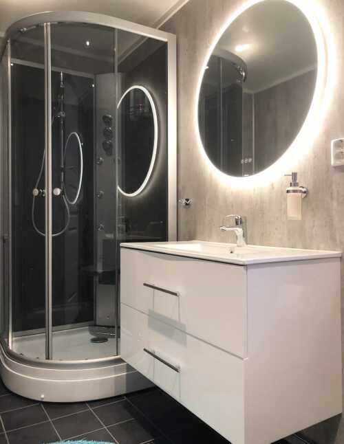 Badet i feriehuset.