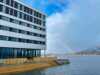 Scandic Sortland building with rainbow