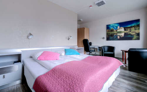 Hotellrom på Melbu Hotell